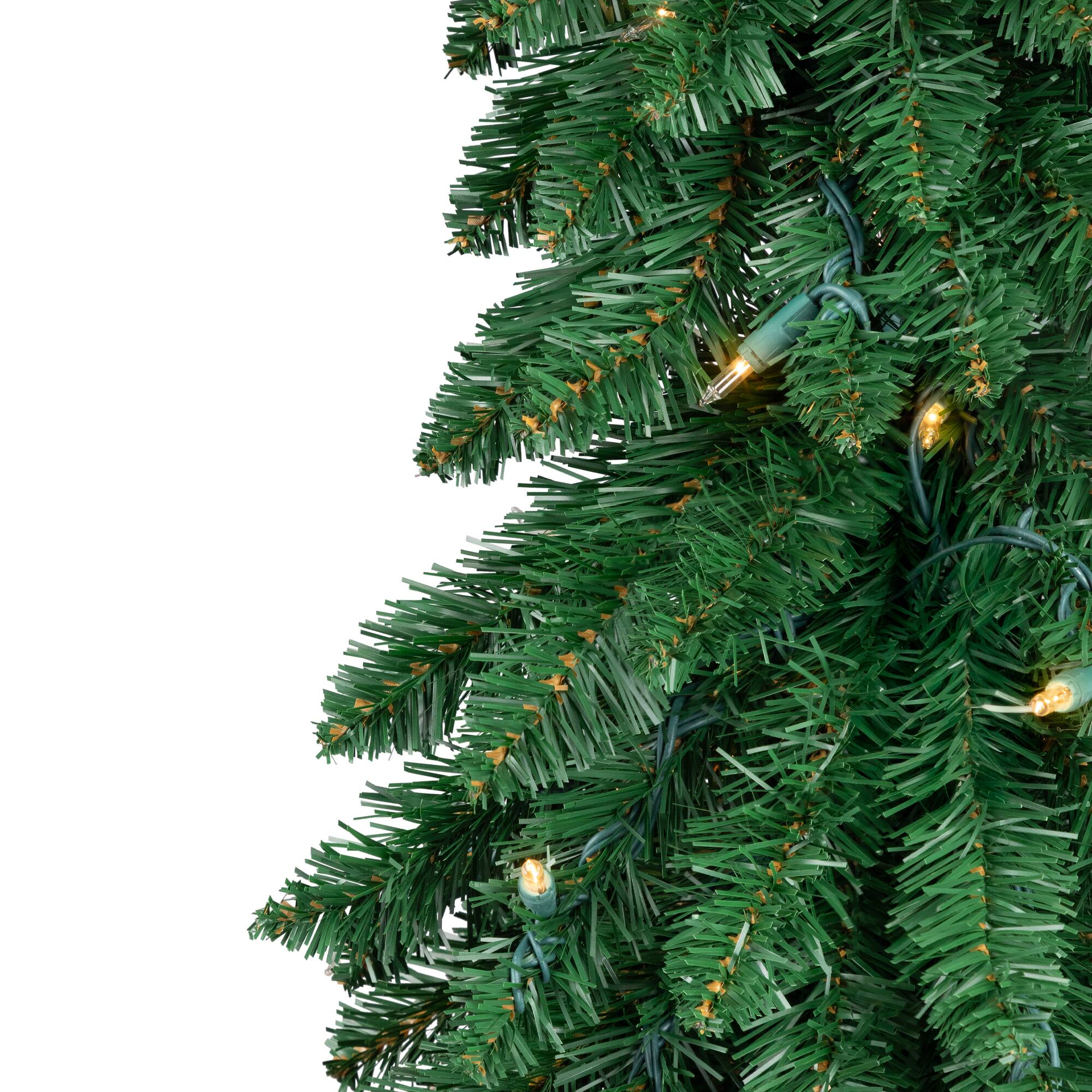 3ft. Pre-Lit Pencil Alpine Artificial Christmas Tree, Clear Lights